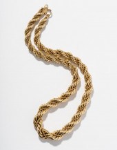 14 KARAT YELLOW GOLD ROPE CHAI