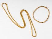 14 KARAT YELLOW GOLD ROPE NECK