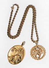 14 KARAT YELLOW GOLD ROPE CHAI