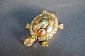14-KARAT YELLOW-GOLD, RUBY AND
