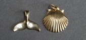 14-KARAT YELLOW-GOLD SEASHELL
