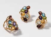 14 KARAT YELLOW GOLD SET OF DI