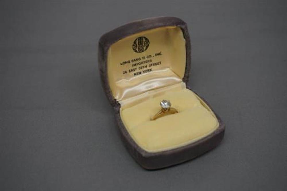 14-KARAT YELLOW-GOLD SOLITAIRE