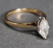 14-KARAT YELLOW-GOLD SOLITAIRE