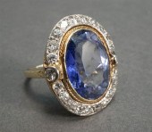 14-KARAT YELLOW-GOLD, TANZANIT
