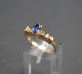 14-KARAT YELLOW-GOLD, TANZANIT