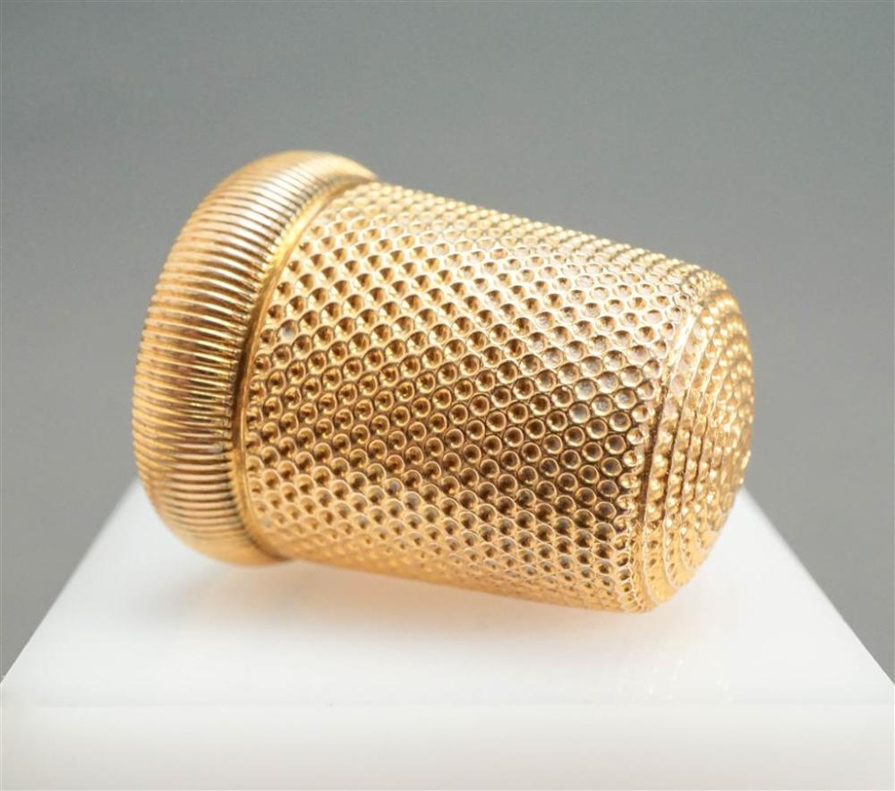 14-KARAT YELLOW-GOLD THIMBLE,