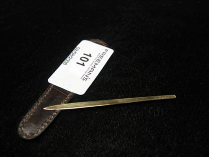 14 karat yellow gold toothpick   