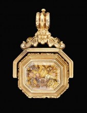 14 karat yellow gold watch fob