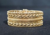 14-KARAT YELLOW-GOLD WIDE FLEX
