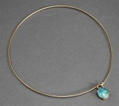 14 KARAT YELLOW GOLD WIRE NECK