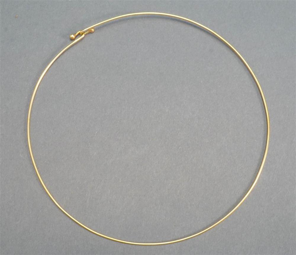 14-KARAT YELLOW-GOLD WIRE COLLAR