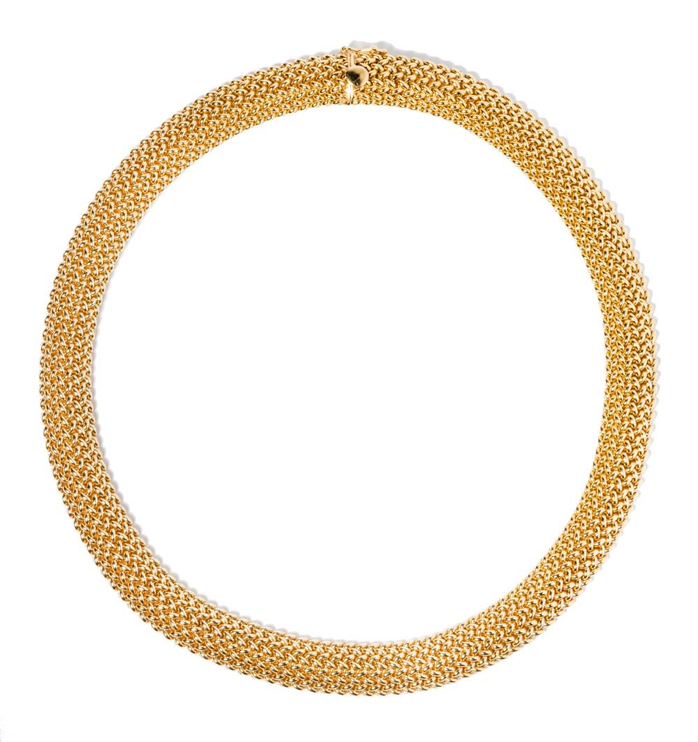 14 KARAT YELLOW GOLD WOVEN
