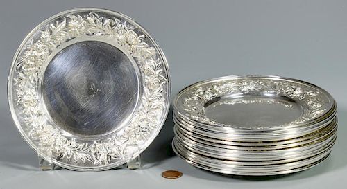 14 KIRK STIEFF REPOUSSE STERLING