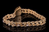 14 KT. GOLD, DIAMOND ROPE FLEX