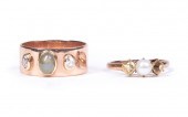 14 KT. ROSE GOLD, CAT'S EYE CH