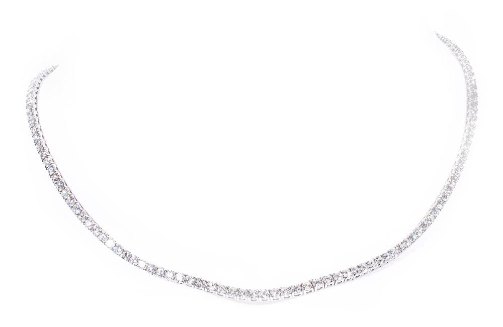 14 KT. WHITE GOLD AND DIAMOND