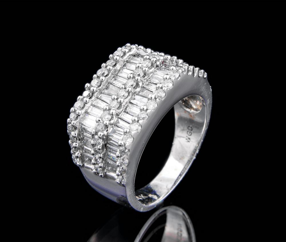 14 KT. WHITE GOLD AND DIAMOND