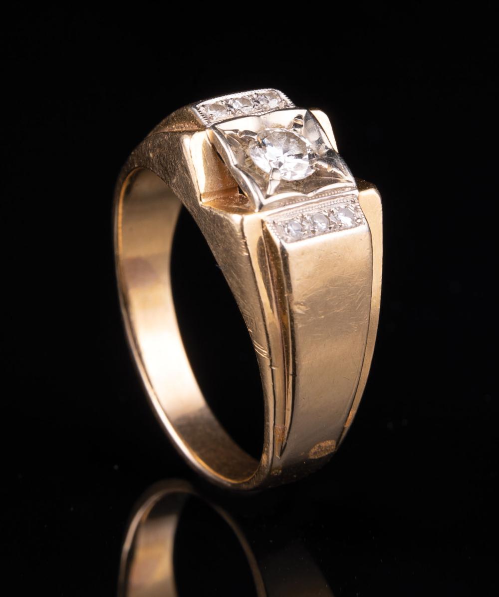 14 KT. YELLOW GOLD AND DIAMOND