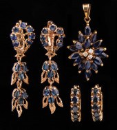 14 KT. YELLOW GOLD AND SAPPHIR