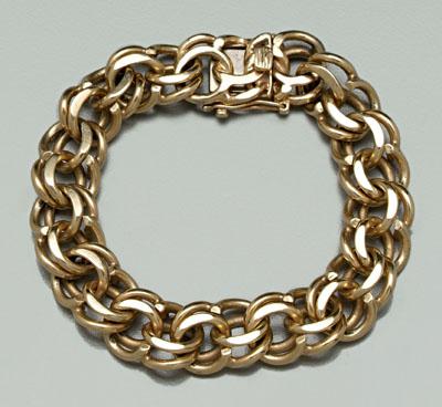 14 kt. yellow gold bracelet,