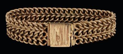14 kt. yellow gold bracelet,