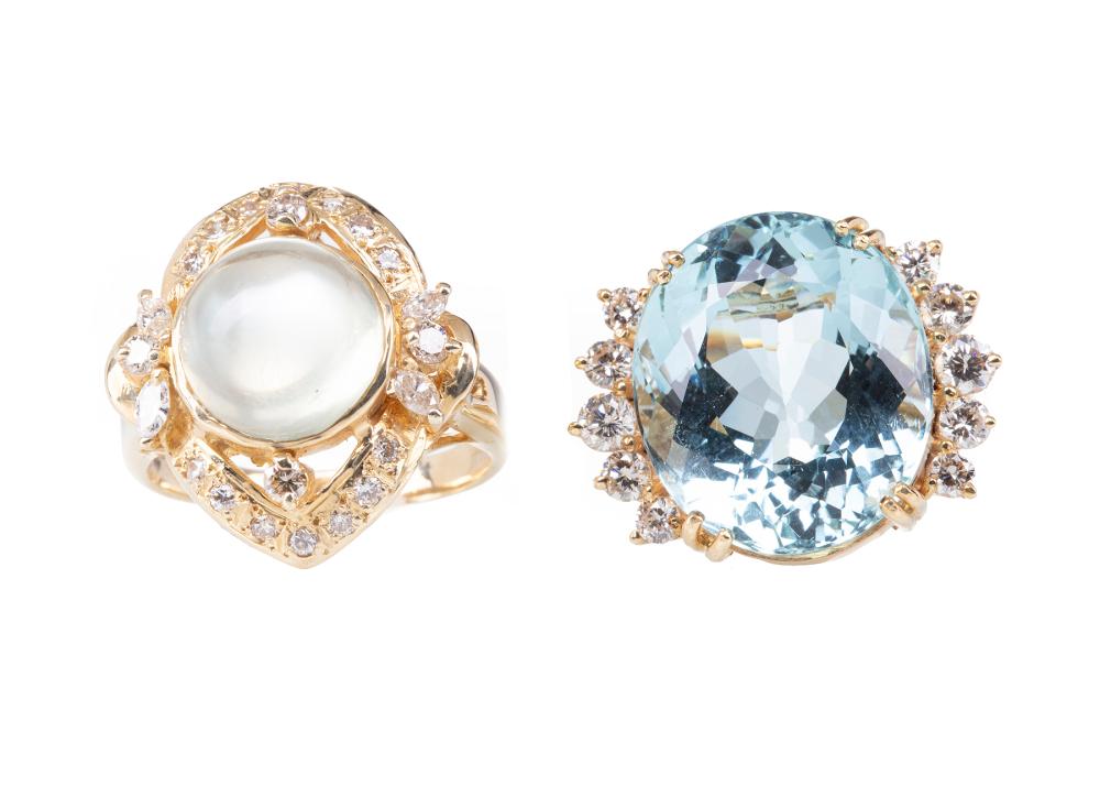 14 KT. YELLOW GOLD, DIAMOND AND