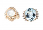 14 KT. YELLOW GOLD, DIAMOND AN