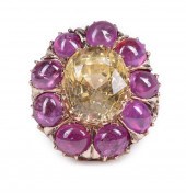 14 KT. YELLOW GOLD, FACETED YE