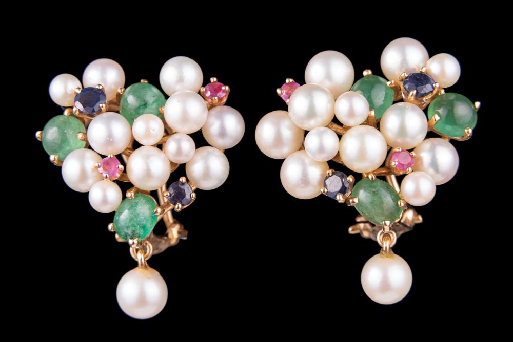 14 KT.GOLD, PEARL, EMERALD,