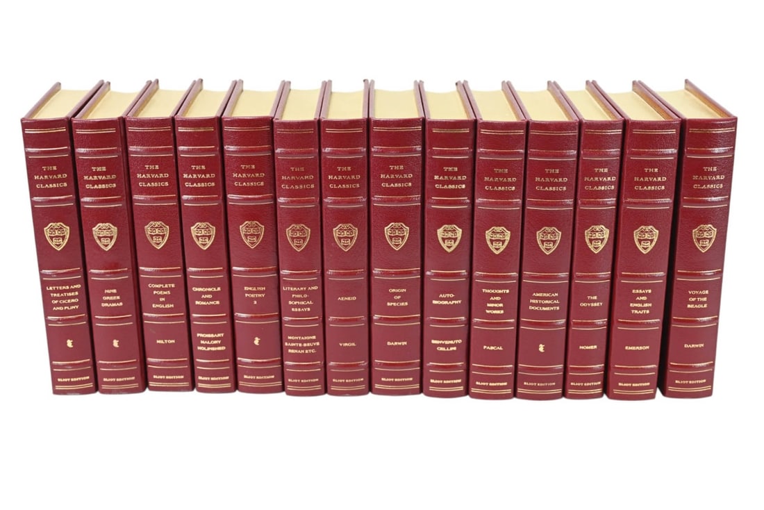 14 LEATHER BOUND THE HARVARD