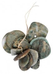 14 MESOAMERICAN CARVED JADE FL