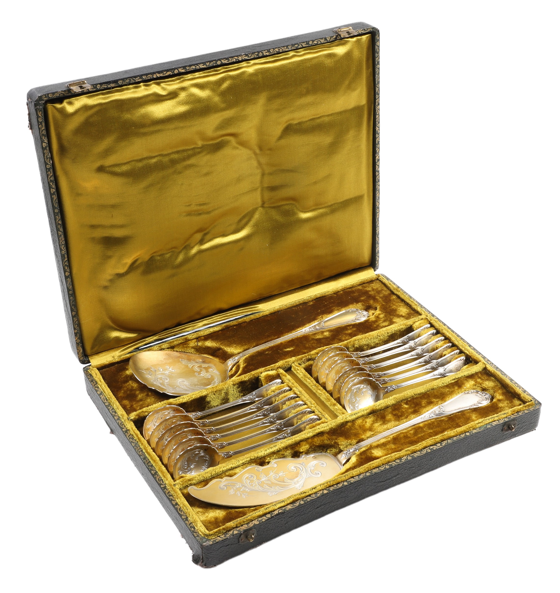 (14) Pc 19th c French Vermeil