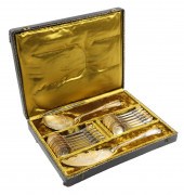(14) Pc 19th c French Vermeil