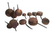 14 PC. COPPER CULINARY LOT 14