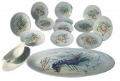 14 PC. FRENCH LIMOGES SEAFOOD