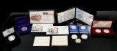 14 PC. SILVER COINS & MEDALLIO