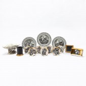 14 PCS, ITALIAN PORCELAIN & CE