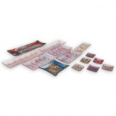(14 PCS) MULTICOLORED ART GLAS