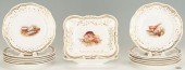 14 PCS. WORCESTER PORCELAIN DE