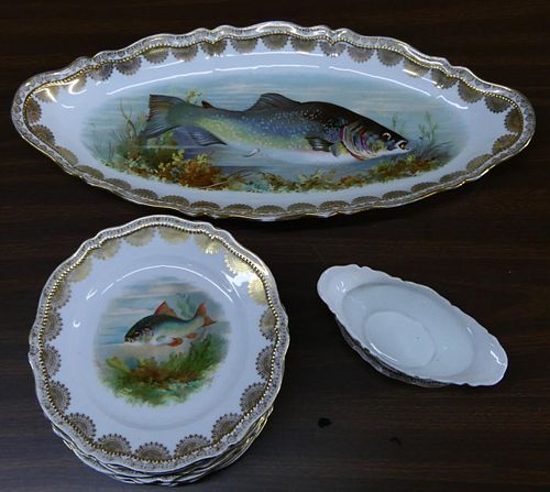 14 PIECCE O&EG ROYAL AUSTRIA FISH