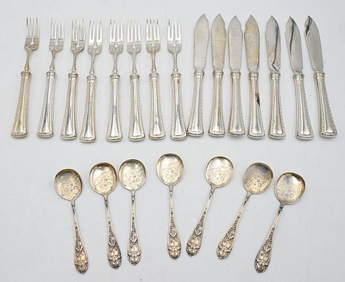 14 PIECE 800 SILVER FISH SET14