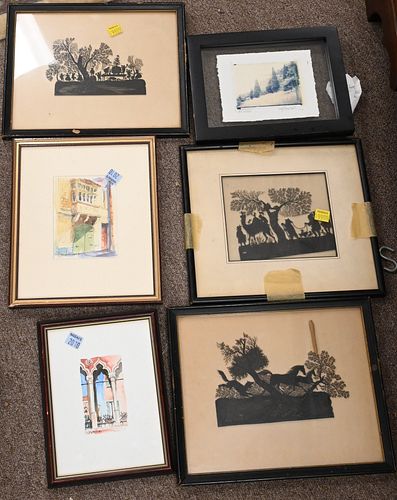 14 PIECE FRAMED ART GROUP14 Piece