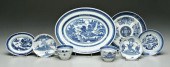 14 pieces Chinese blue and whi
