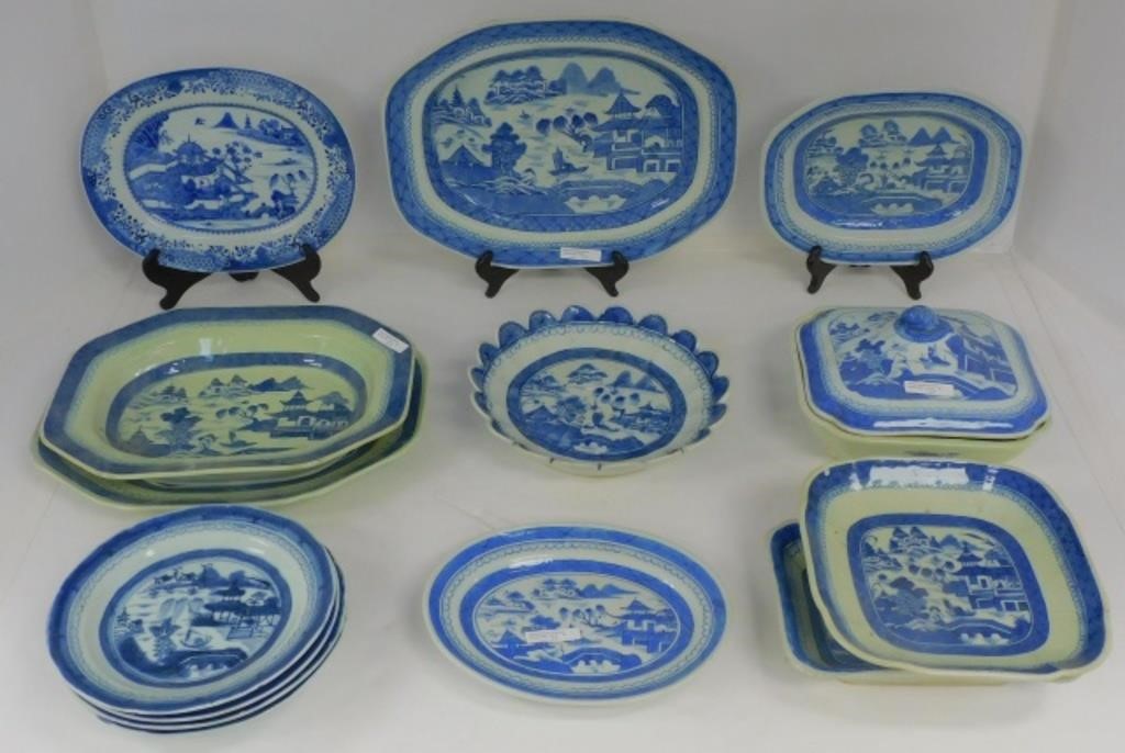 14 PIECES OF 19TH CENTURY CANTON,
