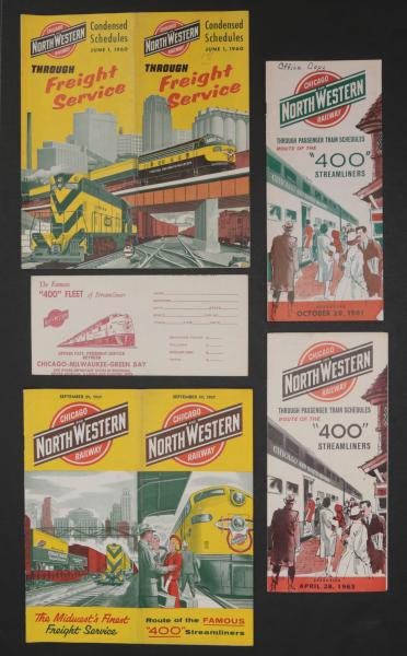 14 PIECES OF CHICAGO NORTHWESTERN
