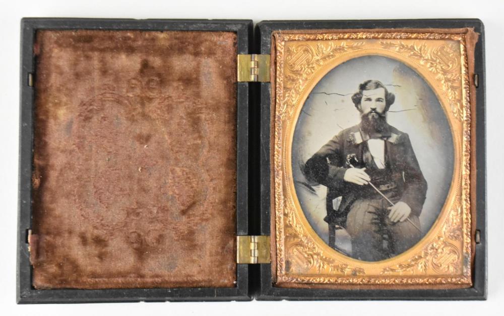 1/4 PLATE AMBROTYPE OF A