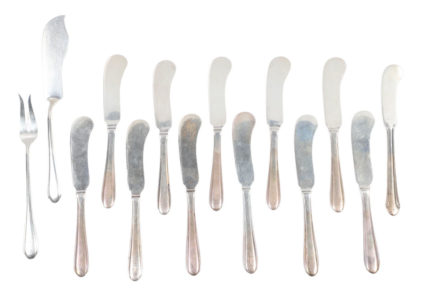 (14) Sterling butter spreaders