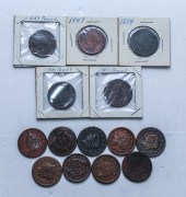 14 US LARGE CENTS, VARIETY OF