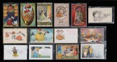 14 VINTAGE HALLOWEEN POSTCARDS